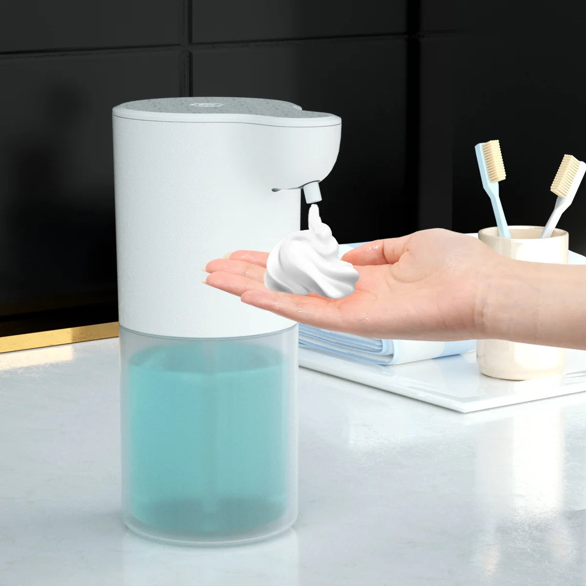 Smart Automatic Soap Foam Dispenser – Contactloze Sensor + USB Opladen, 350ml