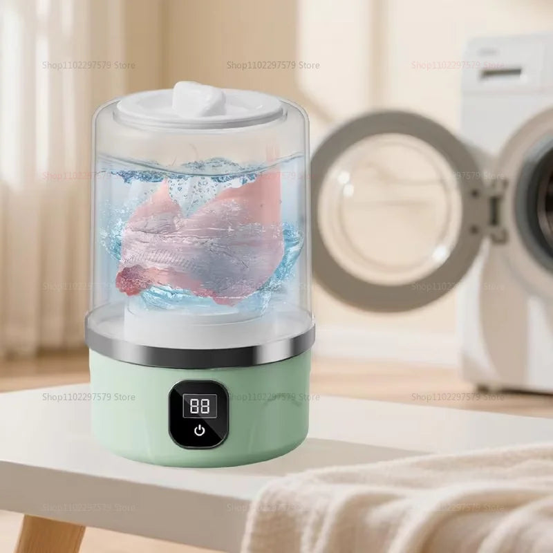 Mini Wasmachine – Compact, Licht & Efficiënt | Ideaal voor Reizen & Klein Wonen