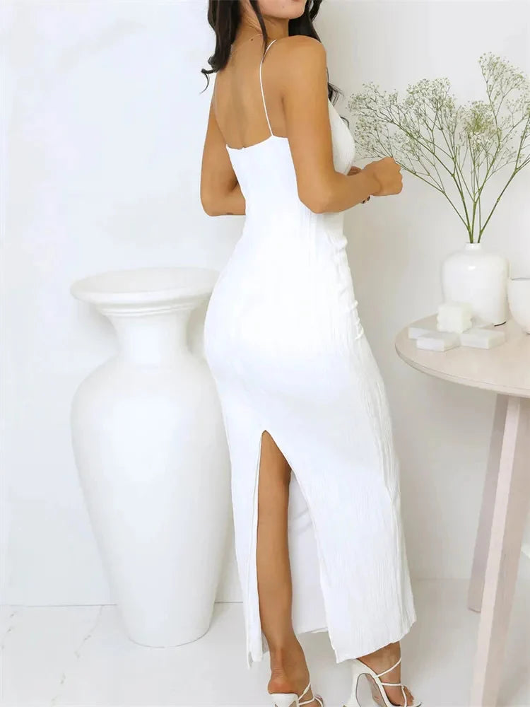 High-Class Maxi Dress met Elegante Split