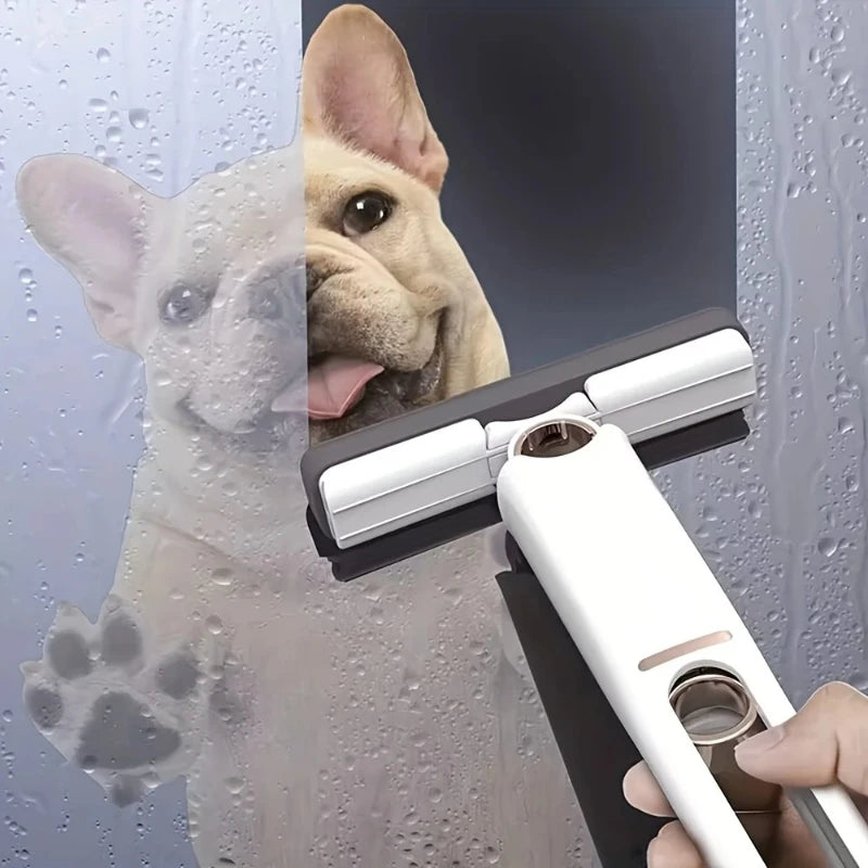 Mini Vouwbare Mop – Zelfuitwringend & Compact | Voor Vloer, Ramen, Bureau & Auto | Krachtige Reiniging zonder Gedoe