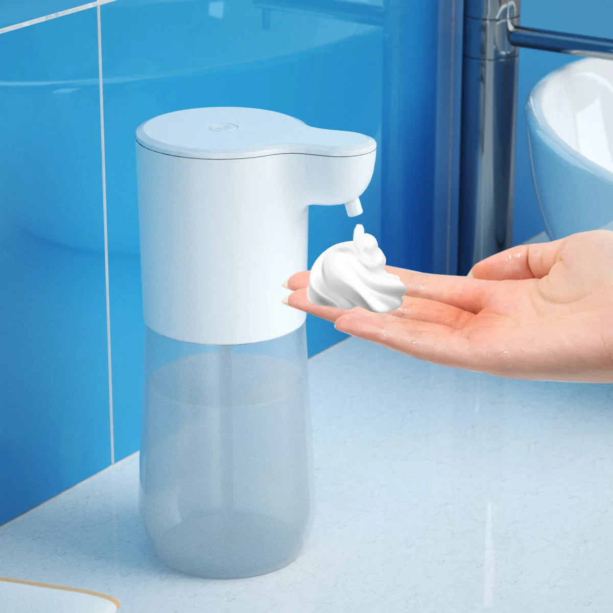 Smart Automatic Soap Foam Dispenser – Contactloze Sensor + USB Opladen, 350ml